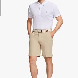 IZOD Golf SwingFlex Shorts Men’s 31W Khaki Classic Fit 9.5” Inseam NWT